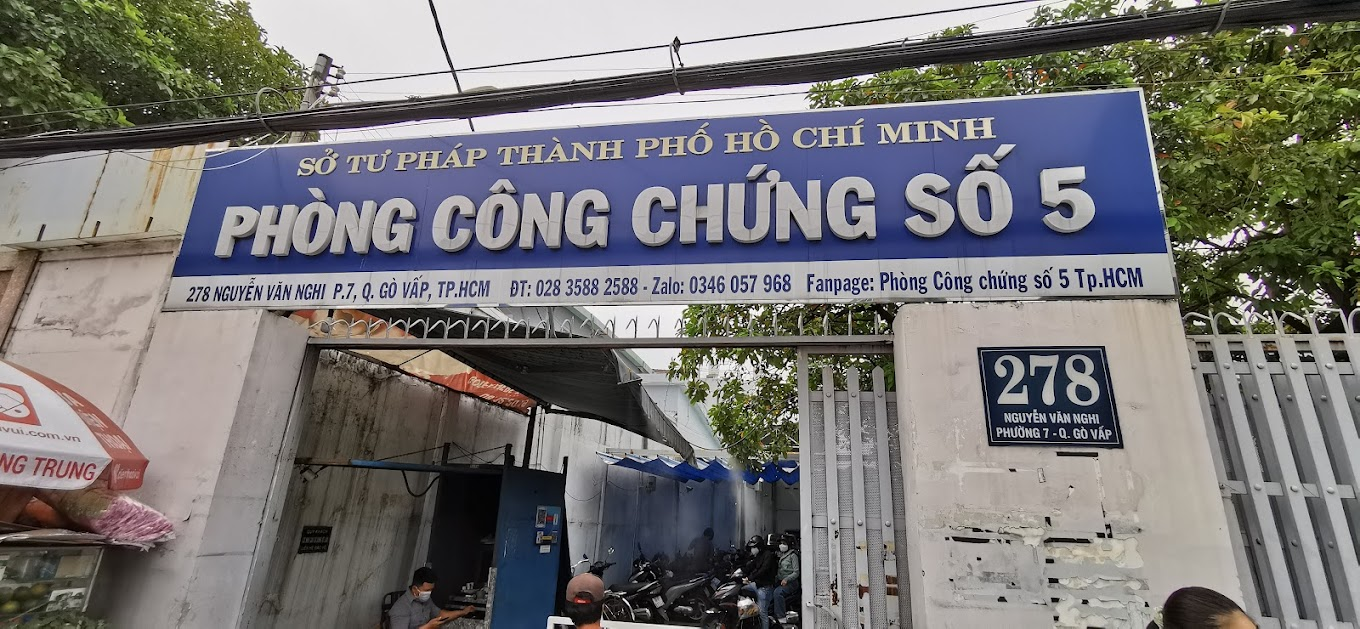 Ph&ograve;ng C&ocirc;ng chứng số 5 - H&igrave;nh 1
