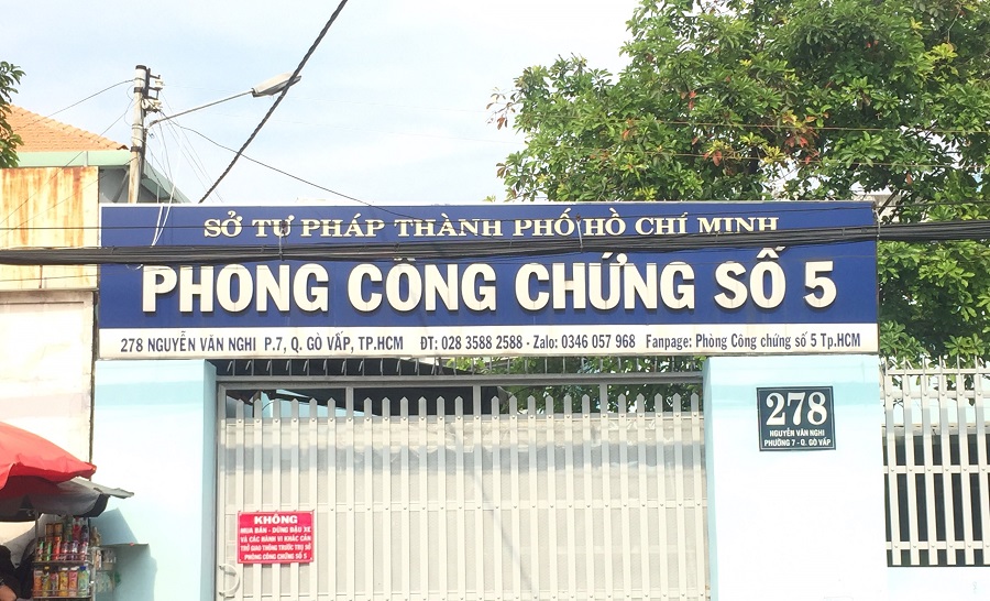 Ph&ograve;ng C&ocirc;ng chứng số 5 - H&igrave;nh 2