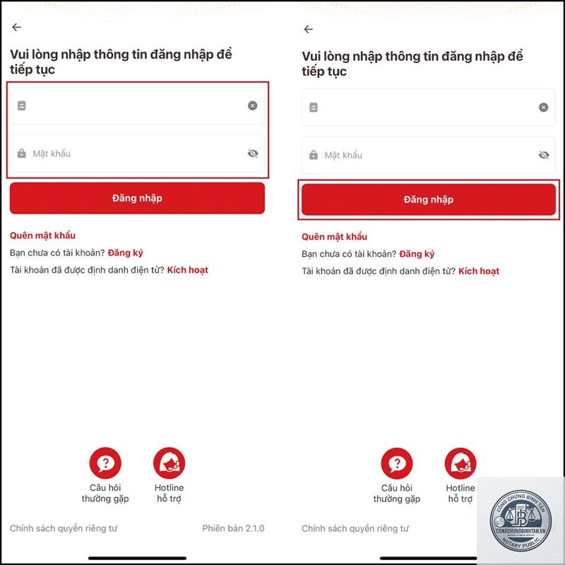 VNeID không đăng nhập được