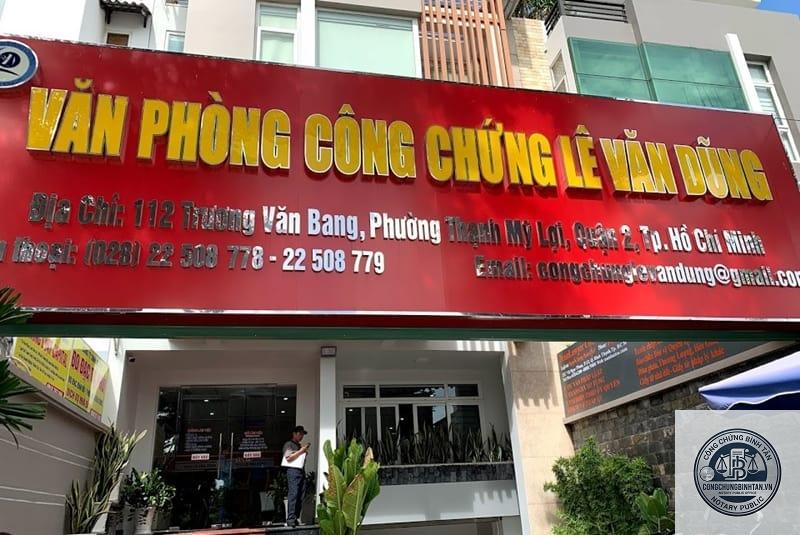Văn Ph&ograve;ng C&ocirc;ng Chứng L&ecirc; Văn Dũng | 160 L&ecirc; Văn Việt, Phường Tăng Nhơn Ph&uacute; B, TP. Thủ Đức - H&igrave;nh 4