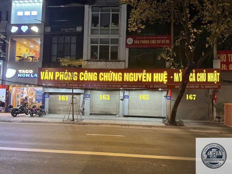 Văn Ph&ograve;ng C&ocirc;ng Chứng Nguyễn Huệ | 165 P. Giảng V&otilde;, Đống Đa - H&igrave;nh 2