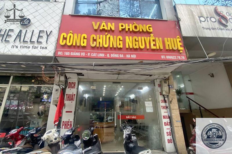 Văn Phòng Công Chứng Nguyễn Huệ | 165 P. Giảng Võ, Đống Đa