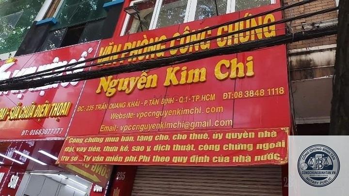 Văn Phòng Công Chứng Nguyễn Kim Chi | 235 Trần Quang Khải, Phường Tân Định
