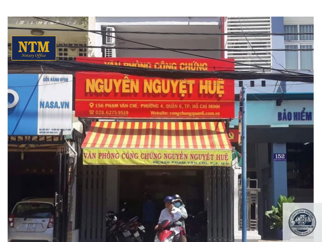 Văn Phòng Công Chứng Nguyễn Nguyệt Huệ | 156 Đường Phạm Văn Chí, Phường 4, Quận 6