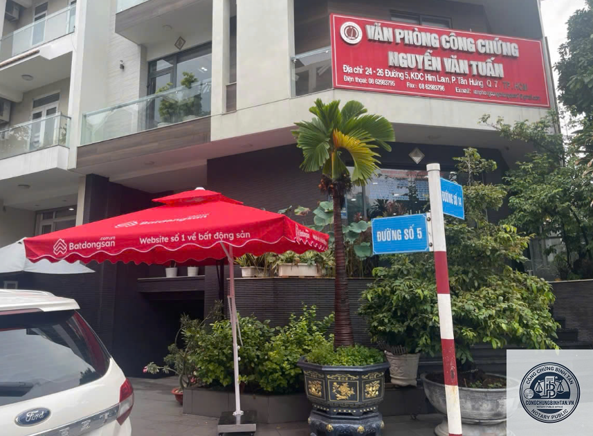 Văn Ph&ograve;ng C&ocirc;ng Chứng Nguyễn Văn Tuấn | 24 &ndash; 26 Đường số 5, Khu đ&ocirc; thị Him Lam, Phường T&acirc;n Hưng, Quận 7 - H&igrave;nh 3