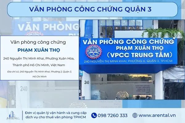 Văn Ph&ograve;ng C&ocirc;ng Chứng Phạm Xu&acirc;n Thọ | 240 Nguyễn Thị Minh Khai, Phường 5 - H&igrave;nh 2