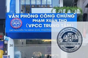 Văn Phòng Công Chứng Phạm Xuân Thọ | 240 Nguyễn Thị Minh Khai, Phường 5