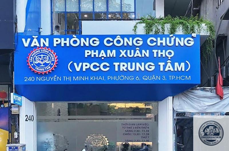 Văn Phòng Công Chứng Phạm Xuân Thọ | 240 Nguyễn Thị Minh Khai, Phường 5