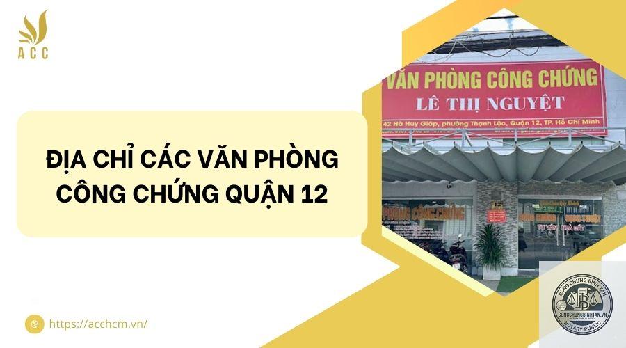 Văn Phòng Công Chứng Trần Thị Kim Chi | 165 Hà Huy Giáp, Phường Thạnh Lộc, Quận 12 - Hình 1