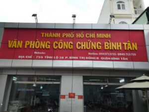 Văn phòng Công chứng Bình Tân