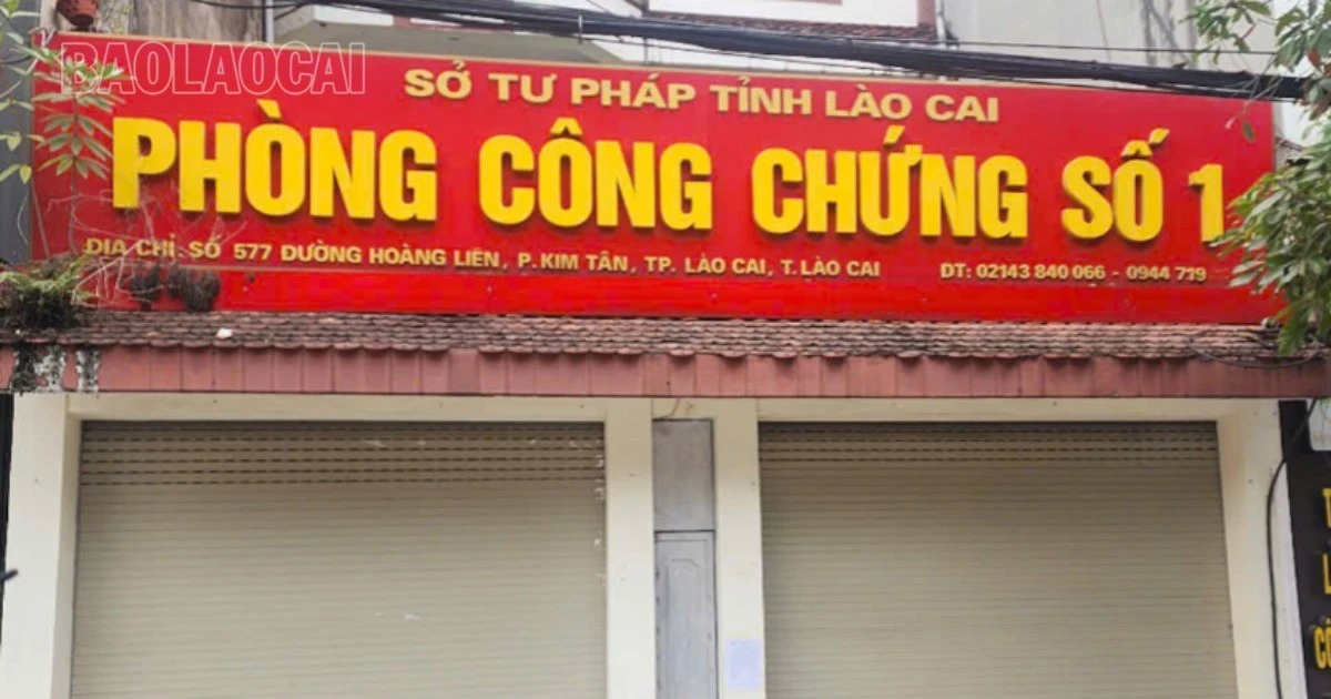 Văn ph&ograve;ng C&ocirc;ng chứng L&agrave;o Cai - H&igrave;nh 1