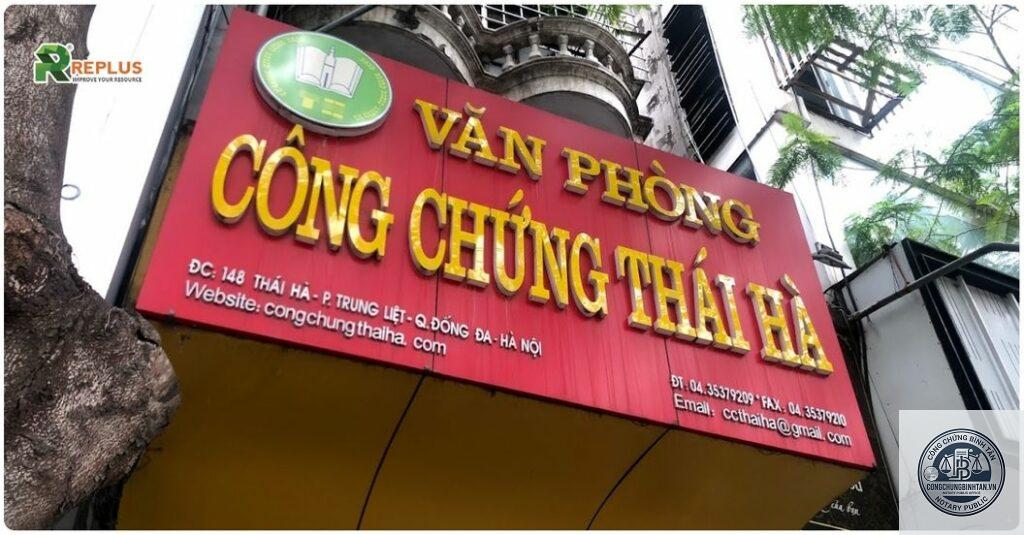 Văn phòng Công chứng Nguyễn Thị Thu Hà