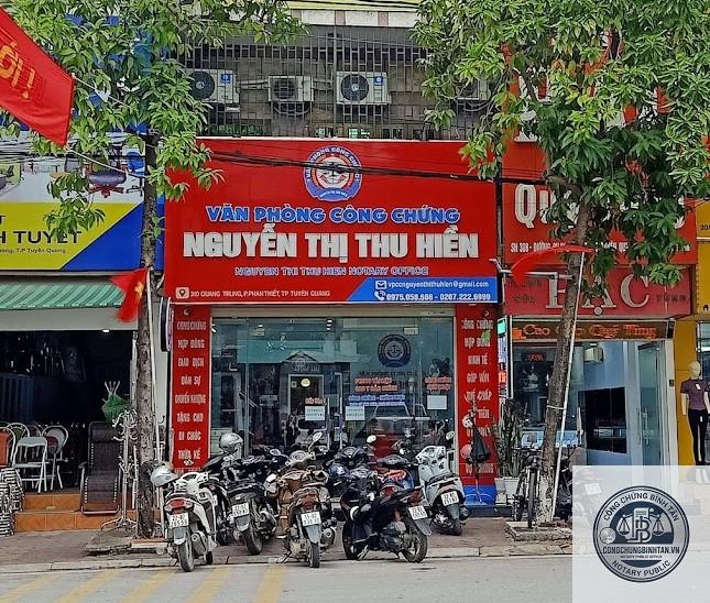 Văn ph&ograve;ng c&ocirc;ng chứng Nguyễn Thị Thu Hi&ecirc;n