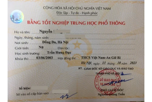 bản sao chứng chỉ - H&igrave;nh 1