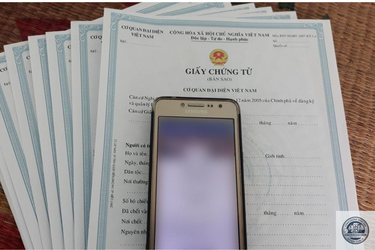 bản sao giấy khai tử - H&igrave;nh 5