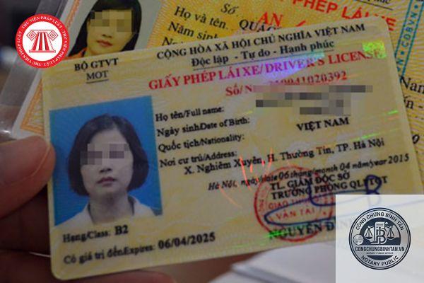 bằng l&aacute;i xe bị hỏng - H&igrave;nh 2
