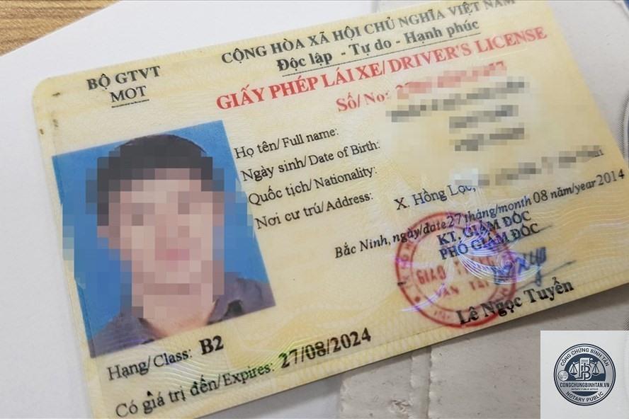 bằng l&aacute;i xe bị hỏng - H&igrave;nh 3