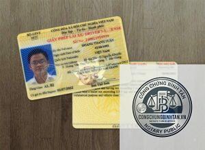 bằng lái xe bị hỏng