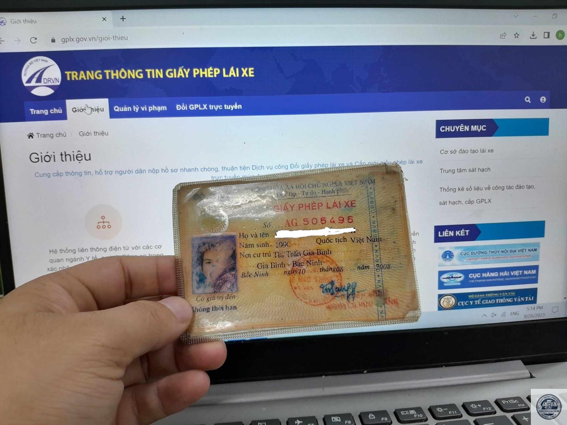 bằng l&aacute;i xe bị hỏng - H&igrave;nh 5