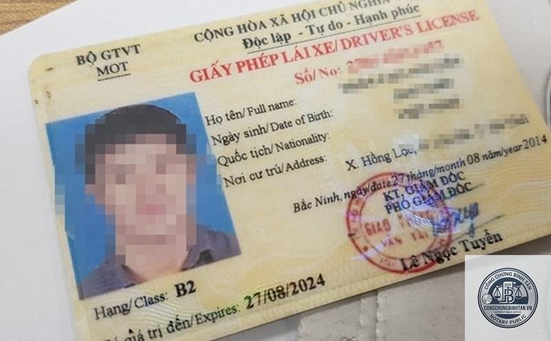 bằng lái xe bị mờ số - Hình 5