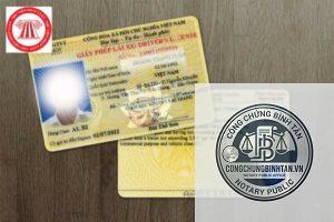 bằng lái xe bị rách