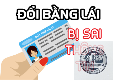 bằng lái xe bị sai địa chỉ
