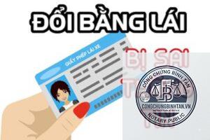 bằng lái xe bị sai thông tin