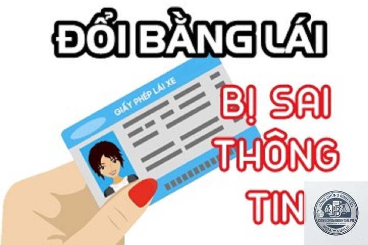 bằng lái xe bị sai thông tin - Hình 1