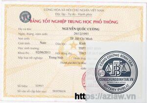 bằng tốt nghiệp bị hỏng