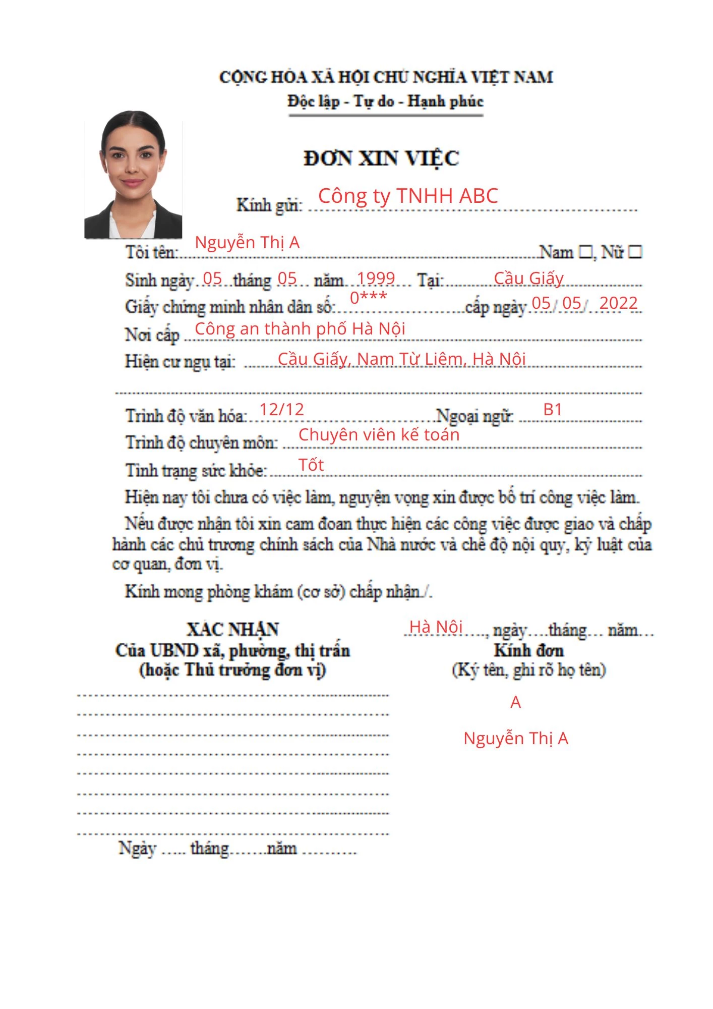 c&aacute;ch điền mẫu chứng thực - H&igrave;nh 5