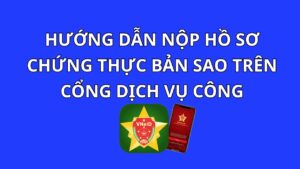 cách nộp hồ sơ chứng thực