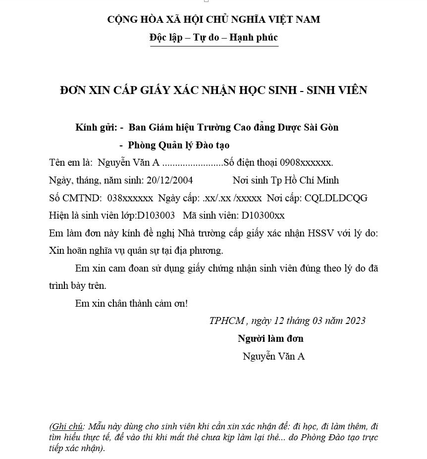 cách viết đơn xin chứng thực - Hình 3