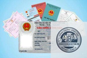 căn cước công dân bị cong