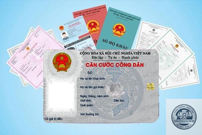 căn cước công dân bị cong