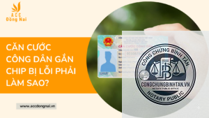 căn cước công dân bị lỗi chip