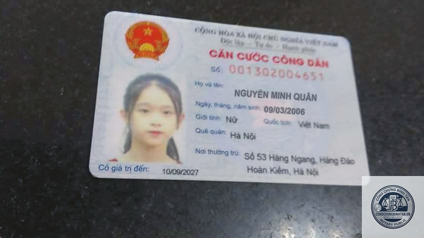 căn cước công dân bị mất - Hình 2