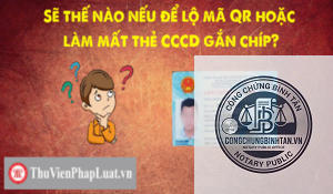 căn cước công dân bị mất mã qr