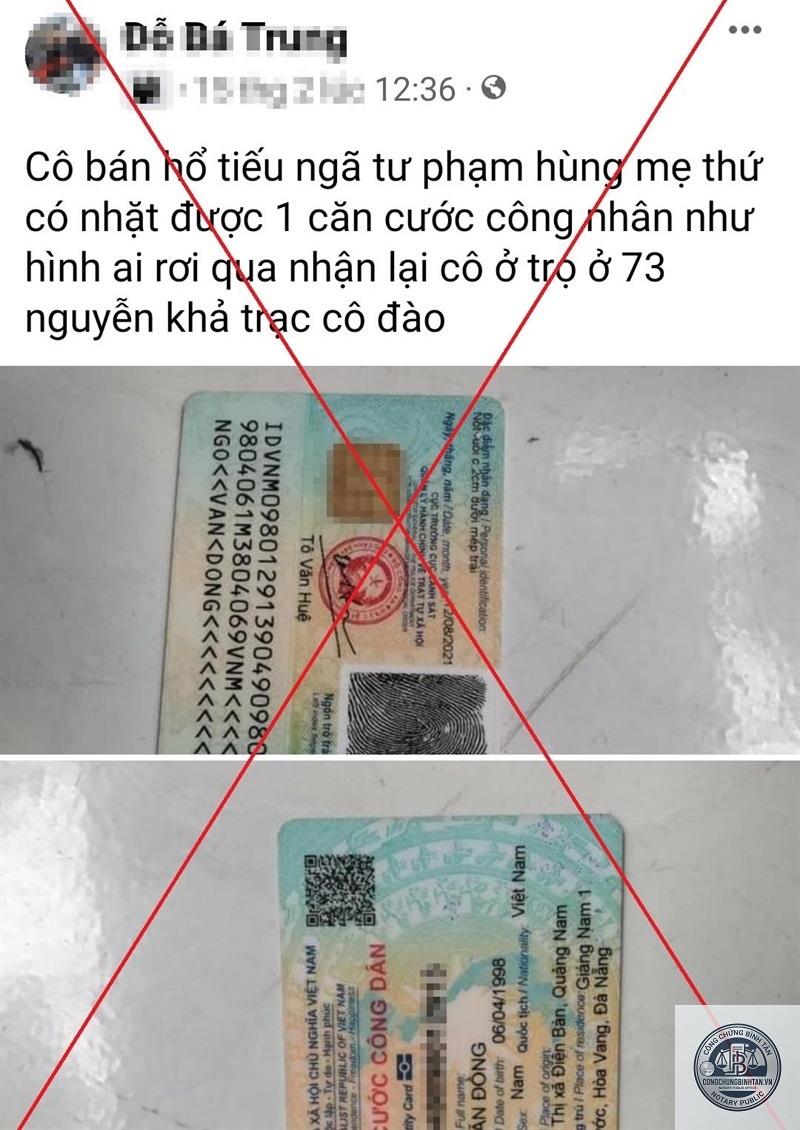 căn cước c&ocirc;ng d&acirc;n bị người kh&aacute;c nhặt được phải l&agrave;m sao - H&igrave;nh 2