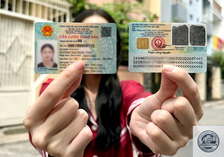 căn cước công dân có cần cha mẹ đi cùng không