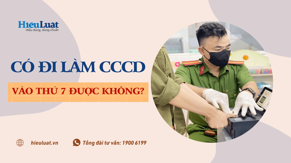 căn cước công dân có làm thứ 7 không - Hình 2