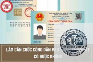 căn cước công dân có làm thứ 7 không