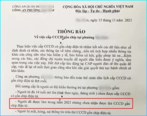 căn cước công dân làm trong ngày được không