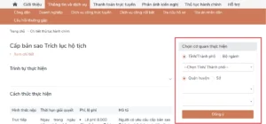 cấp bản sao giấy khai sinh online