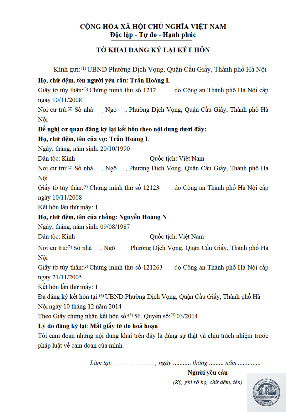 cấp lại giấy kết hôn - Hình 5