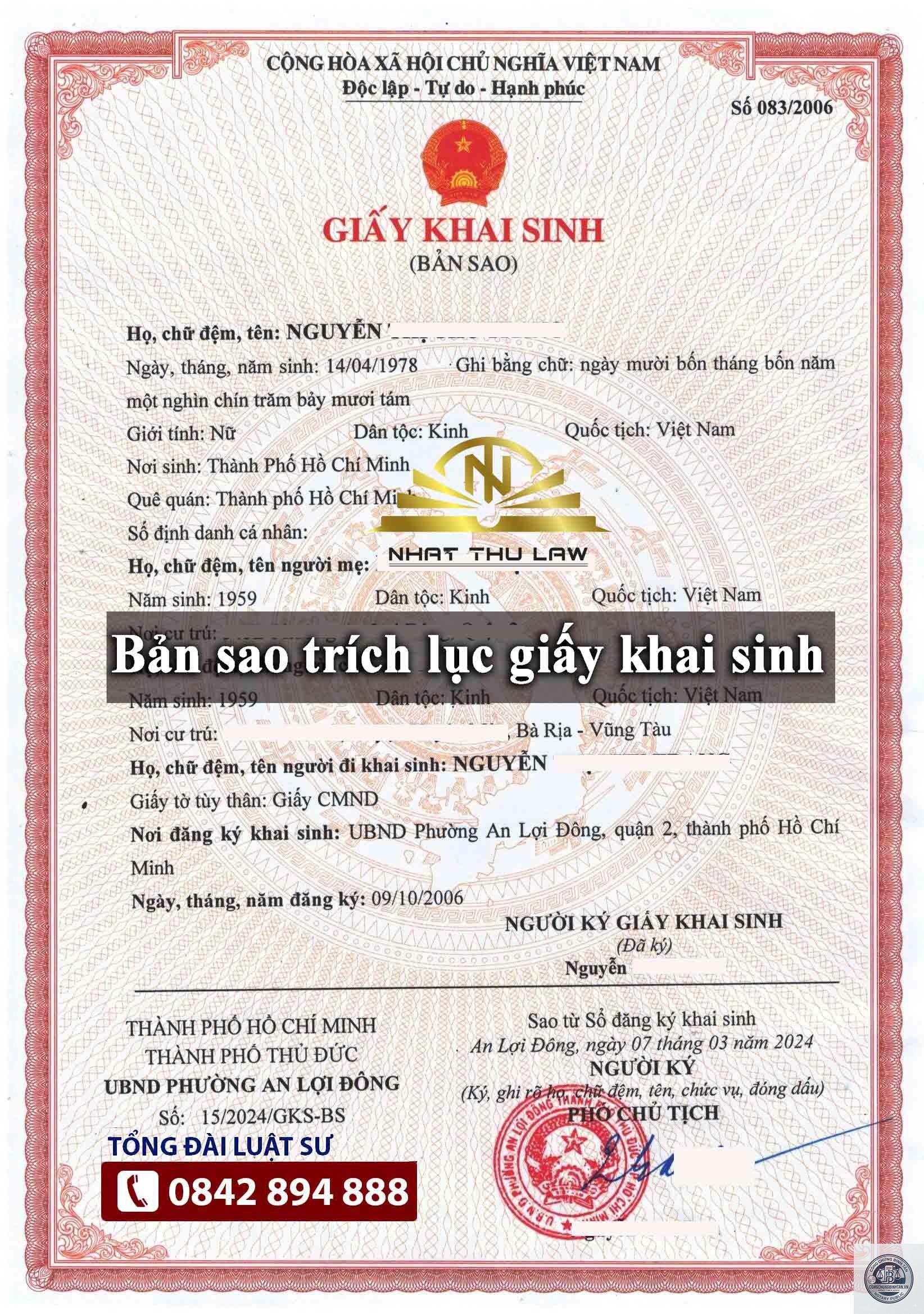 cấp lại giấy khai sinh bản ch&iacute;nh - H&igrave;nh 3