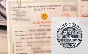 cấp lại giấy khai sinh bản chính