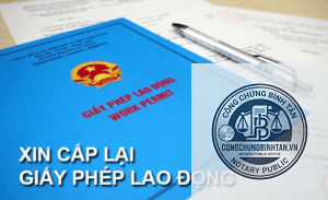 cấp lại giấy phép lao động