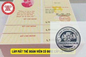cấp lại thẻ đoàn viên