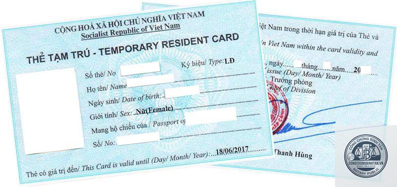 cấp lại thẻ tạm tr&uacute; - H&igrave;nh 5