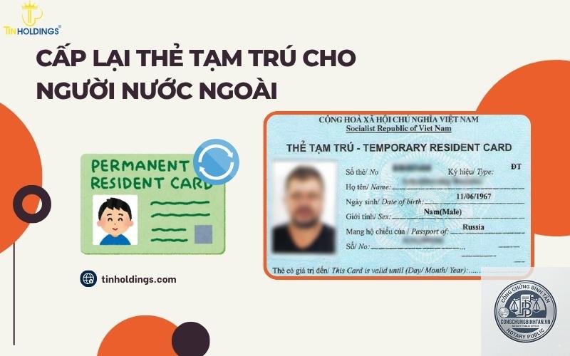cấp lại thẻ tạm trú